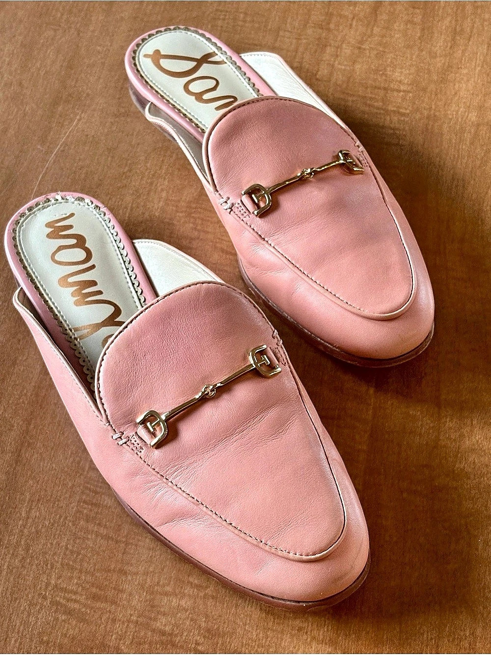 Sam Edelman Laurna Mule Pink Horsebit Mules